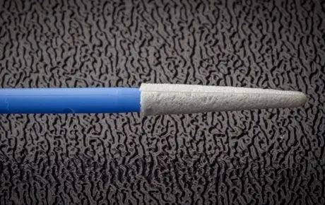 Foamtec HT1748-500 UltraSOLV® Foam Small Blunt Spear Tip Swab with Rigid Polypropylene Handle, 3" OAL