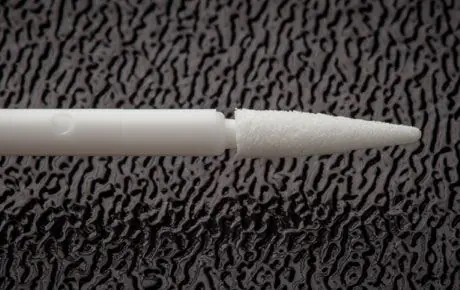 Foamtec HT1914-500 UltraSOLV® ESD-Safe Foam Mini Spear Tip Swab with Rigid Polypropylene Handle, 3" OAL