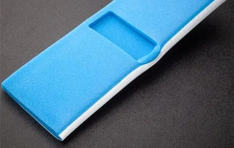 Foamtec FS505-B1 UltraMOP™ Polyurethane Foam Mop Head with Polyester Wrapped Lamination, 5" x 16"