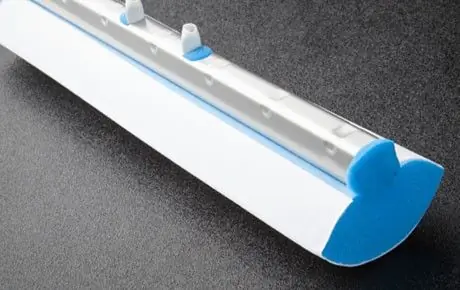 Foamtec FS608-12 UltraMOP™ SW Polyester Mop Head with Stainless Steel Bracket, 3.5" x 14"