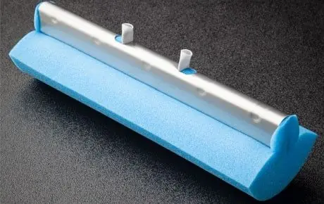 Foamtec FS620-12 UltraMOP™ SW Polyurethane Mop Head with Stainless Steel Bracket, 3.5" x 10"
