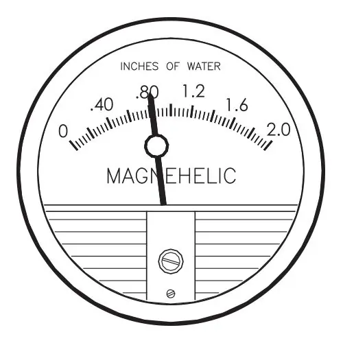 CleanPro® Magnehelic Gauge, 2.0", includes Housing Port