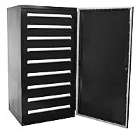Vidmar SGSVIG0245 StaticGard™ Inert Gas Cabinet, Black, 27.75" x 22.5" x 44"