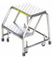 Ballymore SS220P Stainless Steel Spring Loaded Ladder with 2 Perforated Steps, 20" x 19" x 49"