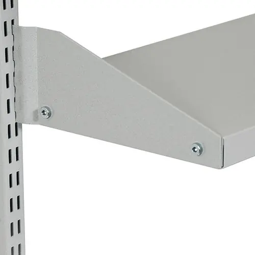 Treston M48 12" x 46" Upright-Mounted Steel Tiltable Top Shelf with Lip