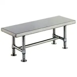 Metro Stainless Steel Gowning Bench with Solid Top