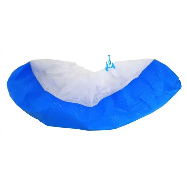 CleanPro® 7HBD-70CS Waterproof Hybrid Polypropylene Shoe Cover Dispenser Refill, White/Blue