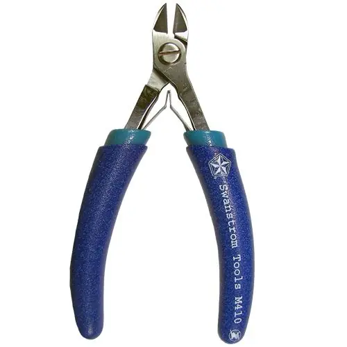 Swanstrom M410 General Purpose Medical-Grade Small Oval Head Diagonal Semi-Flush Non-Carbide Cutter with Traditional Handles, 4.80" OAL