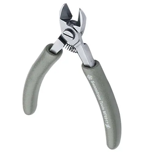 Swanstrom M76917 Heavy-Duty Medical-Grade Large Oval Head Diagonal Full-Flush Non-Carbide Cutter with Ergonomic Handles, 5.35" OAL
