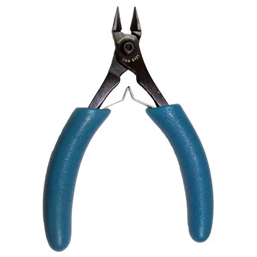 Swanstrom S121 Medical-Grade Short Tapered & Relieved Head Diagonal Super Flush Carbon Alloy Steel Cutter with Traditional Handles, 4.25" OAL