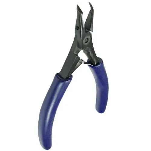 Swanstrom S215 Medical-Grade Sub-Mini, Long 45° Head Semi-Flush End Cutter with Short Traditional Handles, 4.99" OAL