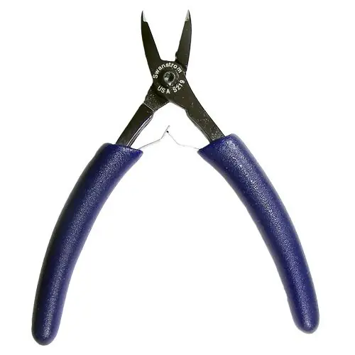 Swanstrom S219 Medical-Grade Ultra Fine Long Relieved Head Shear Flush Tip Cutter with Short Traditional Handles, 5.14" OAL
