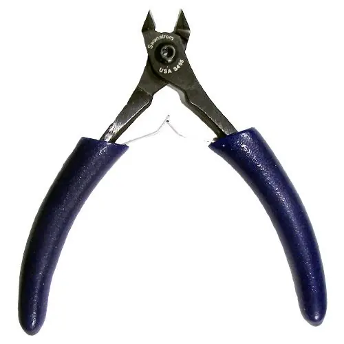 Swanstrom S405 Medical-Grade Short Tapered Head Diagonal Super Flush Cutter with Short Traditional Handles, 4.61" OAL