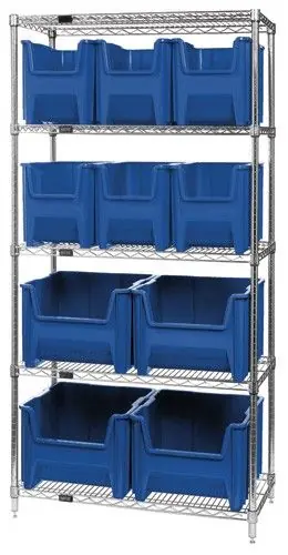 Quantum Wire Shelving System with 5 Shelves, 18" x 36" x 74"