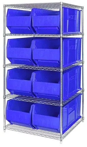 Quantum Wire Shelving System with 5 Shelves, 36" x 60" x 86"