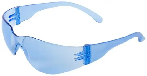 Bullhead Safety® BH125 Torrent Safety Glasses with Crystal Blue Frame & Light Blue Lens