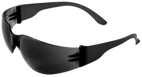Bullhead Safety® BH133 Torrent Safety Glasses with Crystal Black Frame & Smoke Lens