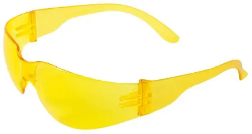 Bullhead Safety® BH134 Torrent Safety Glasses with Crystal Yellow Frame & Amber Lens