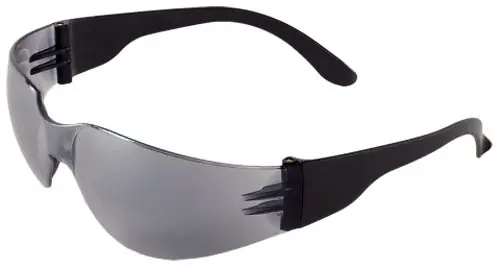 Bullhead Safety® BH147 Torrent Safety Glasses with Frosted Black Frame & Silver Mirrored Lens