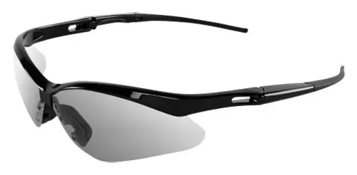Bullhead Safety® BH2256 Spearfish Safety Glasses with Shiny Black Frame & Indoor/Outdoor Lens