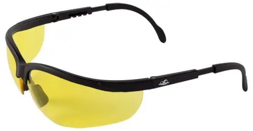 Bullhead Safety® BH464 Picuda Safety Glasses with Matte Black Frame & Amber Lens