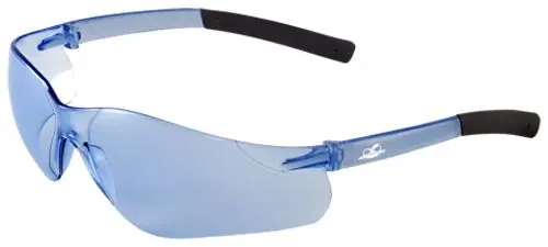 Bullhead Safety® BH525 Pavon Safety Glasses with Crystal Blue Frame & Light Blue Lens