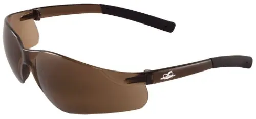 Bullhead Safety® BH578 Pavon Safety Glasses with Crystal Brown Frame & Brown Lens