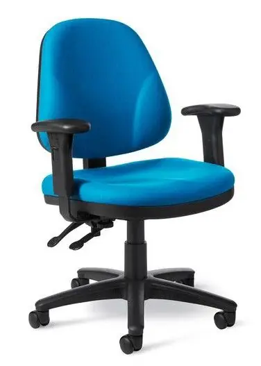 Office Master BC Series Cleanroom Chair with Black Nylon Base, Vinyl