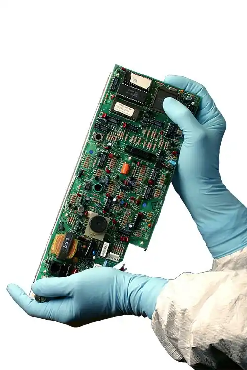 TechNiGlove TN2000B 5 Mil Low Particle Nitrile Cleanroom Gloves, Blue, 12"