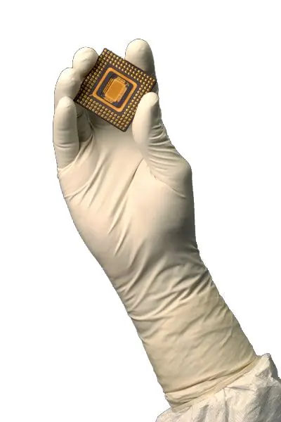 TechNiGlove TN2000W-E ESD-Safe 5 Mil Nitrile Cleanroom Gloves, White, 12"