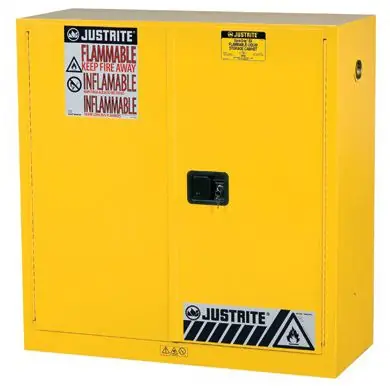 Justrite 893000 Sure-Grip® EX Flammable Safety Cabinet with 2 Doors, 18" x 43" x 44"