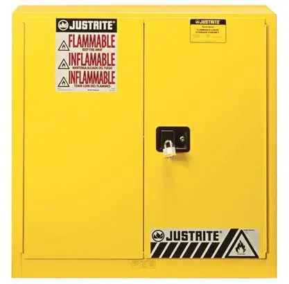 Justrite 893300 Sure-Grip® EX Flammable Safety Cabinet with 2 Doors, 24" x 36" x 35"