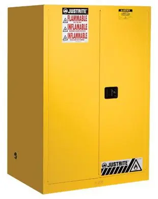 Justrite 899020 Sure-Grip® EX Flammable Safety Cabinet with 1 Self-Closing Sliding Door, 34" x 43" x 65"