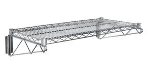 Metro Direct Wall Mounted Stainless Steel Wire Shelf, 21" Deep