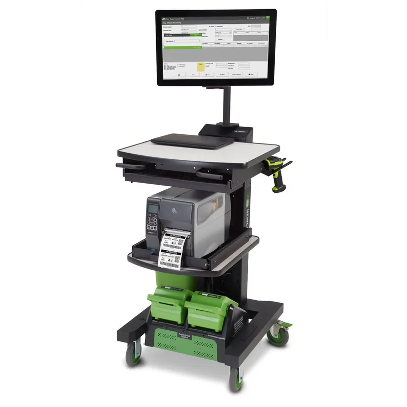 Newcastle NB Series Mobile Powered Workstation for Nucleus Power Swap System, 24" x 26" x 43"