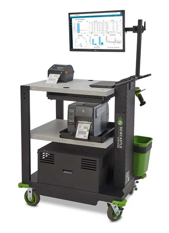 Newcastle PC Series Heavy-Duty Mobile Powered Workstation for 100AH Power Package, 26" x 30" x 43"