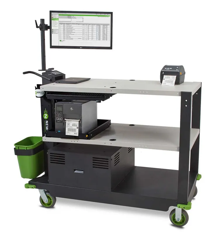 Newcastle PC Series Heavy-Duty Mobile Powered Workstation for 100AH Power Package, 26" x 48" x 43"