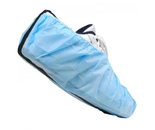 Epic 544673 Polypropylene Shoe Covers with Conductive Strip, Blue
