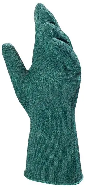 MAPA 395 Kronit-Proof Heavy Weight Knit Lined Nitrile Chemical/Cut-Resistant Gloves, Green
