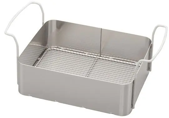 Elma 102 7349 Stainless Steel Basket for Elmasonic Ultrasonic Cleaners, 10" x 15.7" x 14.6"