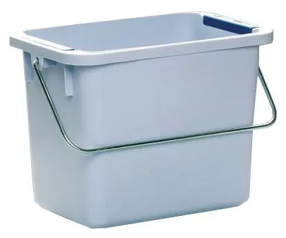 Vileda 120942 Polypropylene 6 Liter Bucket, 11" x 8" x 7"