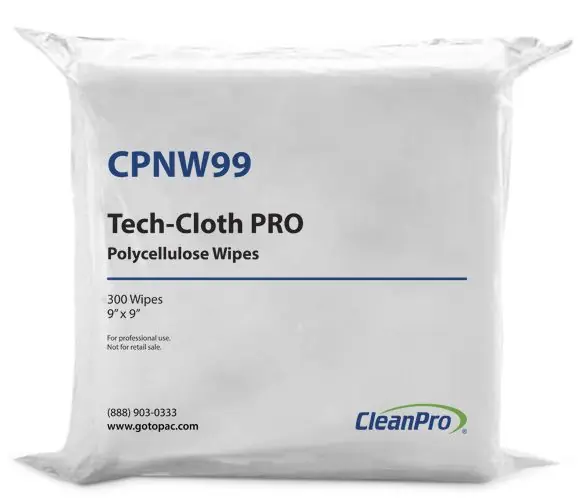 CleanPro® Tech-Cloth PRO Polycellulose Wipes, Flat Packed
