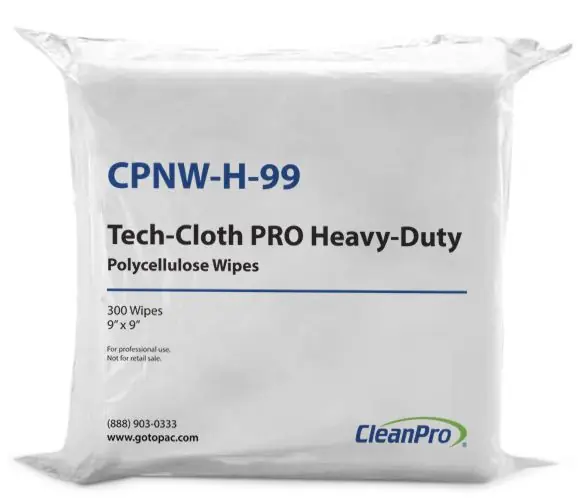 CleanPro® Tech-Cloth PRO Heavy-Duty Polycellulose Wipes, Flat Packed
