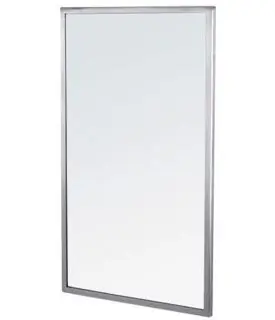 CleanPro® Wall Mounted Cleanroom Mirror with Welded Stainless Steel Frame