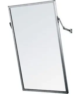 CleanPro® Wall Mounted Cleanroom Mirror with Adjustable Tilt, 18" x 30"