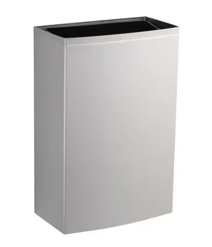 CleanPro® B-277 ConturaSeries® Wall Mounted Stainless Steel Waste Receptacle with LinerMate®, 12.8 Gallon