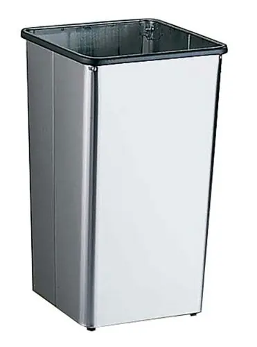 CleanPro® B-2280 Stainless Steel Waste Receptacle, 21 Gallon