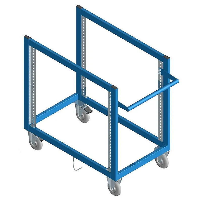 BUILT RIGHT CWOT3688 Open-Style Welded Stencil Cart, 36" x 37" x 88"