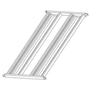 BUILT RIGHT RSHD60 Dual Depth Reel Shelf, 60"