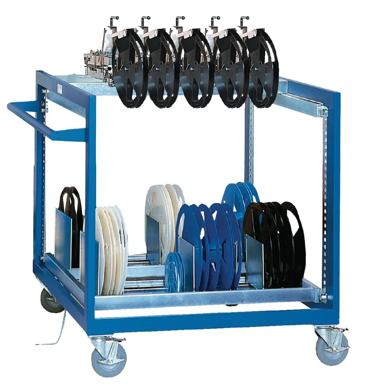 BUILT RIGHT CSSWS2238 Staging Station-Style Welded SMT Cart, 22" x 37" x 38"
